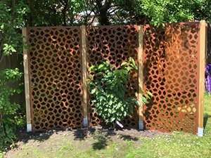 Pannelli Decorativi in Metallo Tagliati al <span class=keywords><strong>Laser</strong></span> <span class=keywords><strong>per</strong></span> Privacy in Giardino, Schermi Artistici in Acciaio Corten - Product Image 4