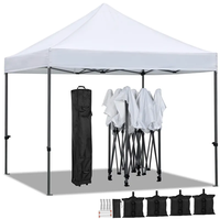 Gazebo pliable avec auvent pop-up personnalisé tentes chapiteau étanche à la pluie en aluminium pour publicité extérieure 10x10 pour expositions et événements