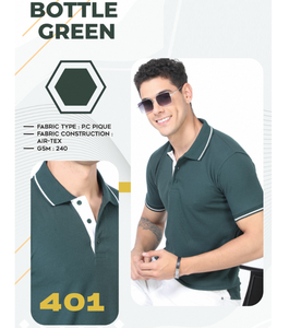 Camiseta de Tela Piqué de Alta Calidad para Hombre, 240 GSM, Tela Cómoda y Duradera, Ajuste Perfecto para Trabajar, Jugar y el Tiempo Libre - Product Image 3