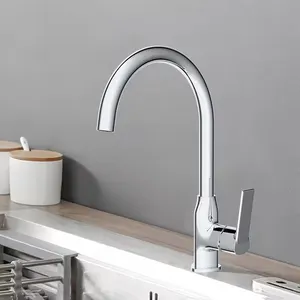 TIEMA Sanitary ware manufacturer chrome kitchen mixer hot style brass kitchen faucet kitchen tap