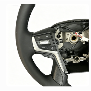 พวงมาลัยไม้แบบ Retrofit สำหรับ Cruiser Fortuner Supra LC300 LC79 LC80 76 250 10 A91 Camry XV40 XV50 - Product Image 5