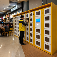 Équipement de cuisine automatisé, casier alimentaire, station de récupération de commandes, casier alimentaire intelligent