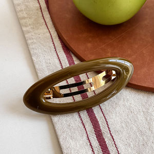 مقطع فولاذية راقة للفتيات بتصميم كوري بيضاوي بسيط للربيع بيع بالجملة - Product Image 3