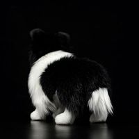 Peluche chien Border Collie mignon en fausse fourrure, fait main, 31cm-50cm, sans rembourrage, simulation de chien, cadeau