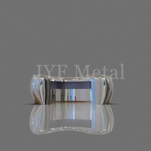 Comptoir de bar JYF EX615 en acier inoxydable, finition miroir Art Déco, étanche, durable, multifonctionnel, à poser au sol, pour hôtel de luxe - Product Image 1