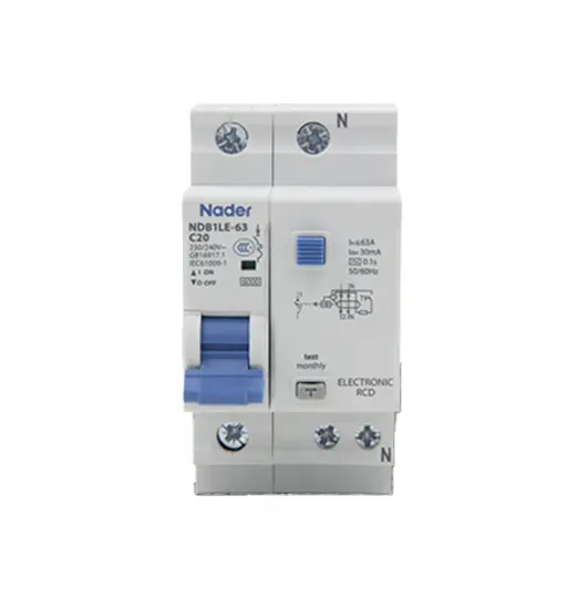 Nader Circuit Breaker NDB2-63 1p/2p/3p/4p Miniature Circuit Breaker MCB short-circuit over-load protection