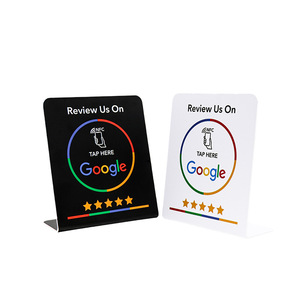 Carte NFC Google Review NTAG215 avec support pour restaurants, hôtels et équipements de service - Product Image 3