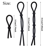 Bondage Silikon Penisring mit Perlen zur Vaginalen Stimulation, Sexspielzeug für Männer zur Verzögerung
