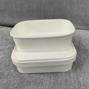 Envases desechables de papel Kraft biodegradables ecológicos con tapas para un almacenamiento y transporte seguros - Product Image 5