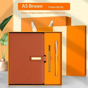 High-grade PU Leather UV Printed Custom Color Notebook Customized Logo Exquisite Handmade <b>Gift</b> Box Corporate Business - Product Image 5