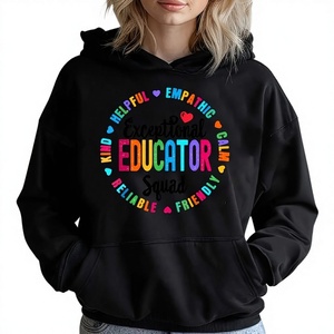 เสื้อสเวตเชิ้ตผู้หญิง KW MODA Kinitwear รุ่นฤดูใบไม้ร่วง/ฤดูหนาว ผลิตในจีน สีเดียว เสื้อฮู้ดลำลอง - Product Image 1