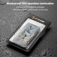 Étui de guidon de vélo de route étanche en TPU, support de téléphone tactile 7,5 pouces, pochette de navigation, 5 options de fixation, cyclisme