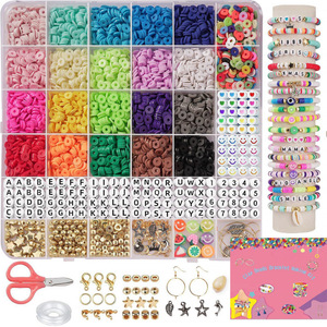 Diy <b>Clay</b> Bead Jewelry Making Kit 5000 Pieces Polymer <b>Clay</b> <b>Set</b> For Kids Age 7 12 Years Craft Toy With Tools And Charms - Product Image 1