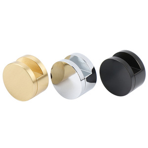 Haidibosi Glass <b>Mirror</b> Clip Round Aluminum Alloy Fixing Support Black Frameless <b>Bath</b> <b>Mirror</b> Hardware Accessory - Product Image 5
