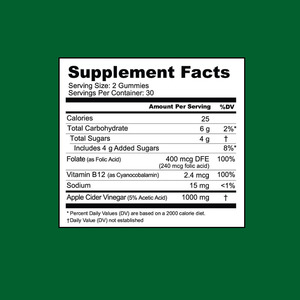 Gomitas de Vinagre de Sidra de Manzana al por Mayor de Fábrica con Vitamina B12, Gomitas Saludables de Vinagre de Sidra de Manzana con Antioxidantes Añadidos - Product Image 2