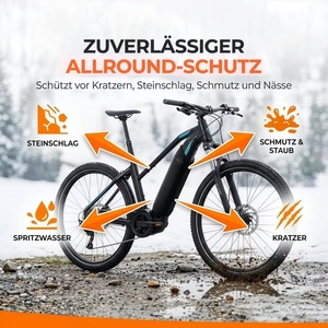 Housse de protection imperméable et durable pour cadre de vélo, 3 en 1, avec protection de batterie et ruban adhésif pour vélos de route et vélos électriques, protection pour le transport - Product Image 6