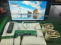 Papan Kontrol LCD LVDS Pemantauan Keamanan JX/OEM Tegangan Lebar 9~24V Full HD 1920x1080 VGA USB AV Input Mendukung PAL/NTSC/SECAM