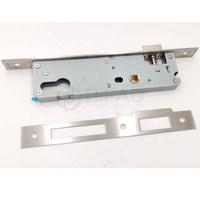 Corps de serrure en aluminium Upvc battant porte coulissante cylindre de serrure loquet à ressort pour porte 30mm corps fer acier bouton de porte ensemble de serrure