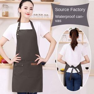 Tablier de travail imperméable et anti-huile pour cuisine domestique, restaurant, jardin, avec impression personnalisée - Vente en gros pour l'étranger - Product Image 1