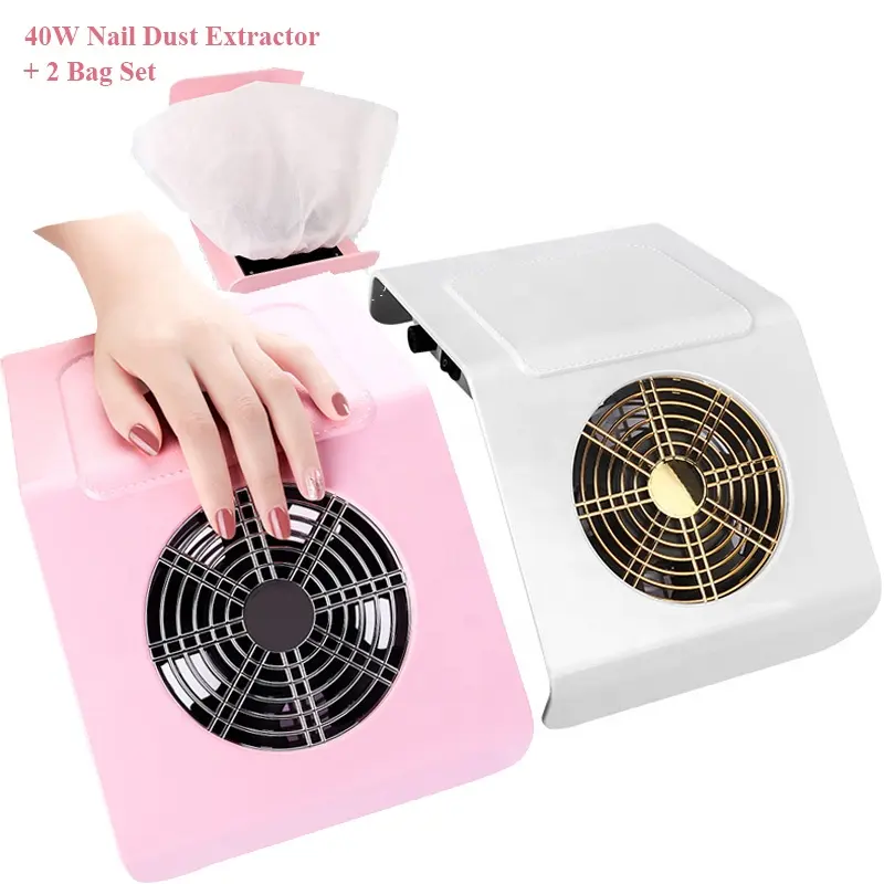 Aspirateur à ongles 40W, extracteur de poussière, outils de pédicure, ventilateur à forte aspiration, outil de collecteur de poussière d'ongles, Machine