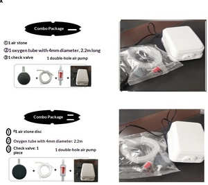 Kit Completo Pompa d'Aria per <span class=keywords><strong>Acquario</strong></span> con Pietra Porosa, Tubo dell'Ossigeno e Valvola di Non Ritorno per l'Aerazione dell'<span class=keywords><strong>Acquario</strong></span> - Product Image 1