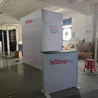 Stand personnalisé à prix d'usine pour événements, avec panneau rétroéclairé pour affichage promotionnel et signalétique publicitaire en magasin