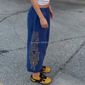 Pantalones Cortos Largos 3/4 para Hombre, de Alta Calidad, con Estampado, Cintura Elástica, hasta la Rodilla, de Algodón, Estilo Jogging, Vintage, Streetwear, Holgados, Fabricante - Product Image 2