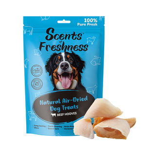 Toptan hava-kurutulmuş sığır toynakları inek toynak kabuk köpek bakımı s doğal evcil hayvan atıştırmalığı diş temizleme eğitimi için kese ile köpek bakımı - Product Image 2