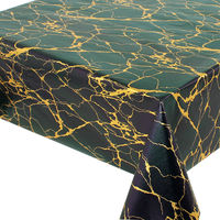 Nappe en PVC imperméable de haute qualité, motif marbre veiné or, en rouleau, pour banquets, hôtels, fêtes et événements