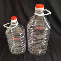 Fûts en plastique PET vides avec poignée, personnalisables avec logo, à bouchon à vis, 3L, 4L, 5 litres, 10L, 15 litres, 20 litres, vente en gros