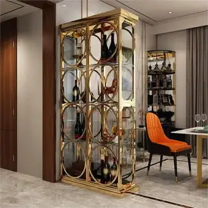 stainless steel custom wine cellar design glass cabinet display case showcase glass display cabinet