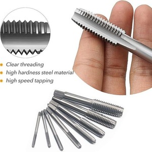 Jeu de tarauds et filières Emagi 12 pièces métriques avec clé à tarauds en acier à roulement à tête en étoile - Product Image 4