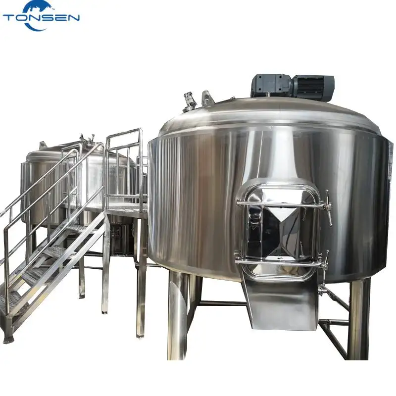 Tonsen 2000l Bia Wort Chưng Cất Thiết Bị Sản Xuất Bia Mash Tun