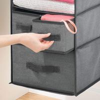 Organisateur de placard suspendu moderne à 6 étagères en tissu non tissé pliable et extensible Meubles de maison bon marché pour le salon