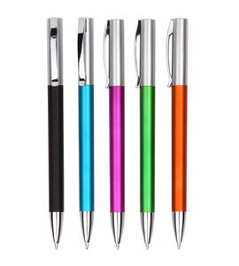 ปากกาลูกลื่นแบบหมุนพร้อมคลิปโลหะ รุ่นบางเฉียบ ของโปรโมชั่นจากโรงงานจีน - Product Image 1