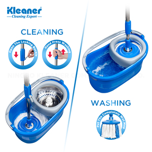 Kleaner Chất Lượng Cao 8L Thép Không Gỉ Giỏ Lau Và Xô Đặt Sợi Nhỏ Quay Lau Xô Cơn Lốc Xoáy Làm Sạch Lau - Product Image 3
