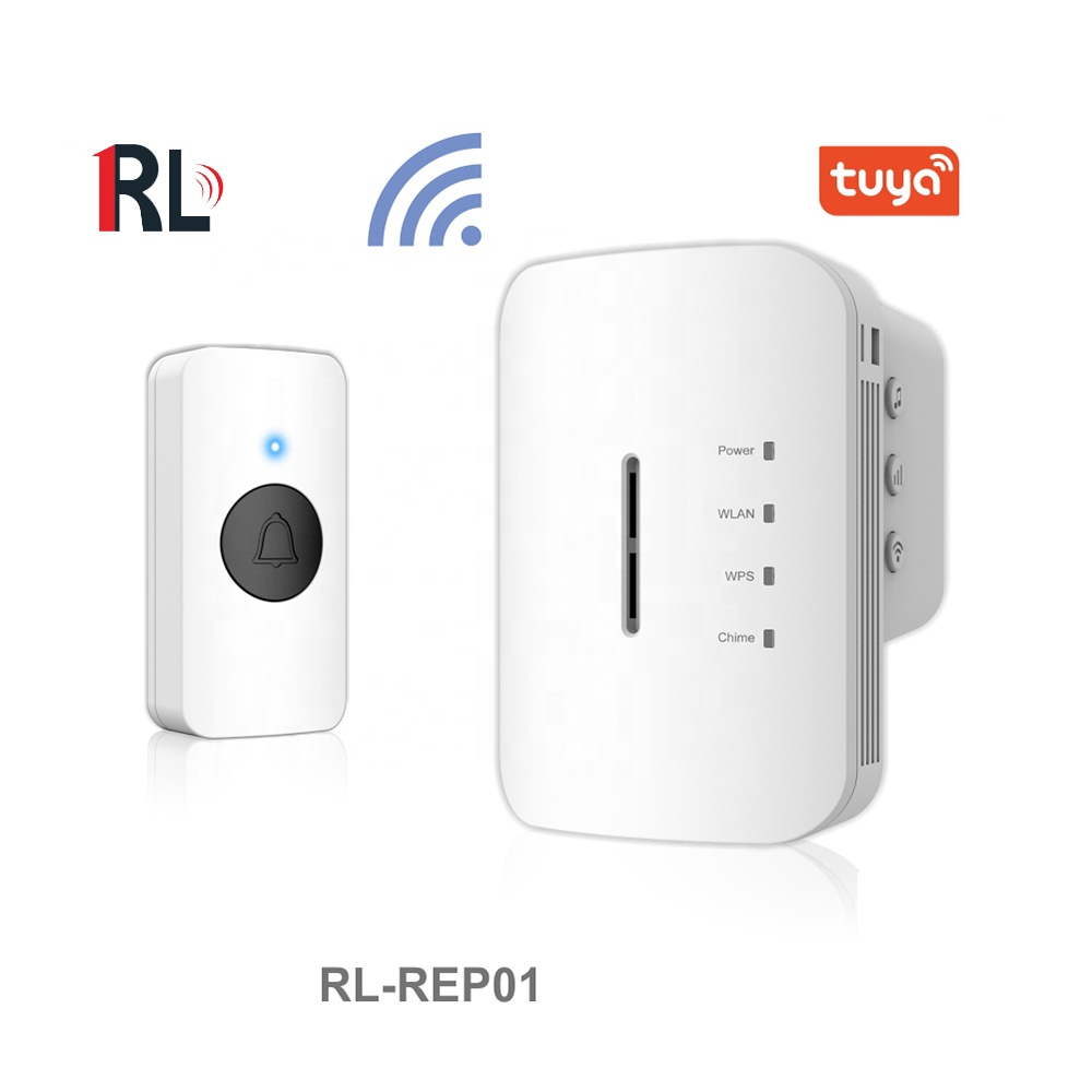 Smart home waterproof 2.4GHz wireless wifi extender wireless doorbell with ring doorbell chime function