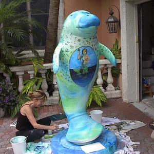 Superbe sculpture de cheval de mer en fibre de verre pour jardin et parc, idéale pour la décoration extérieure - Product Image 5