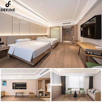 Meubles d'hôtel au design moderne, personnalisation de meubles de chambre en bois, lit d'hôtel sur mesure King, Queen, Double pour ensembles de chambres d'hôtel