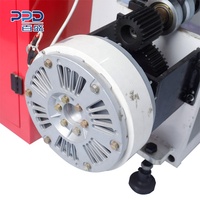 Machine à rembobiner électrique à 3 arbres de bonne qualité pour feuille d'aluminium de qualité alimentaire, avec unité de programmation PPD PLC, en caisse en bois, semi-automatique