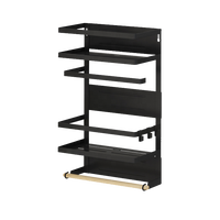 Étagère murale à épices magnétique à 3 niveaux, accessoires pour la maison, rangement de cuisine, suspension murale, organisateur pour réfrigérateur, offre spéciale