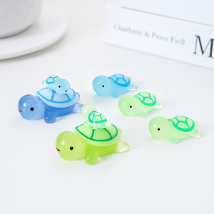 ルミナス漫画笑顔DIYミニデスクカーオーナメント愛らしい蛍光タートルミニブラインドバッグおもちゃ - Product Image 3