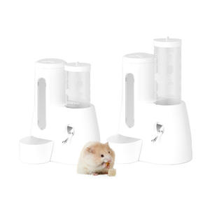 Mangeoire automatique et distributeur d'eau pour hamster 2-en-1 | Conception anti-basculement pour gerbilles et hamsters syriens - Product Image 1