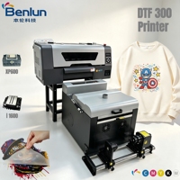 Impresora de Inyección de Tinta DTF-300 A3 de Fábrica BL con Sistema de Agitación de Polvo y Software, Automática para XP600 o I1600, Utiliza Tinta DTF