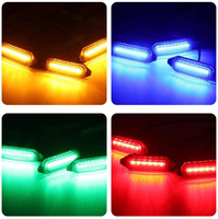 4 Luces de Parrilla para Great Wall Tank 300 Accesorios de Rejilla Mediana LED Pequeñas Luces Amarillas Modificación de Luz Decorativa Frontal
