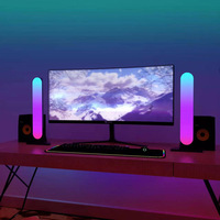 Barre lumineuse de synchronisation de musique TV RGBIC intelligente Contrôle vocal et par application Rétroéclairage TV Divertissement PC TV Party Décoration de salle de jeu