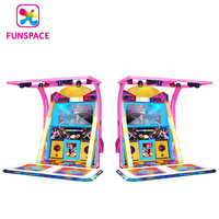 Machine de jeu de danse de musique vidéo d'arcade à pièces de haute qualité Pump It Up 2 joueurs Machine à tambour de danse à vendre