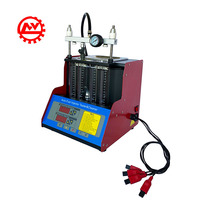 Máquina Ultrasónica para Limpieza y Prueba de Inyectores para Motores de Gasolina de 4 Cilindros de Coches y Motocicletas, Herramienta de Diagnóstico Automotriz 220V 110V