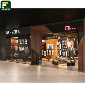 Exhibidor de Ropa Moderno para Minoristas, Mostrador de Ropa, Mueble para Prendas, Accesorio de Vidrio - Product Image 5