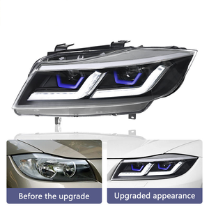 Pour <span class=keywords><strong>BMW</strong></span> Série 3 <span class=keywords><strong>E90</strong></span> E91 2005-2012 : Ensemble de phares LED améliorés avec DRL et clignotants séquentiels <span class=keywords><strong>318i</strong></span> 320i 325i 335i - Product Image 3